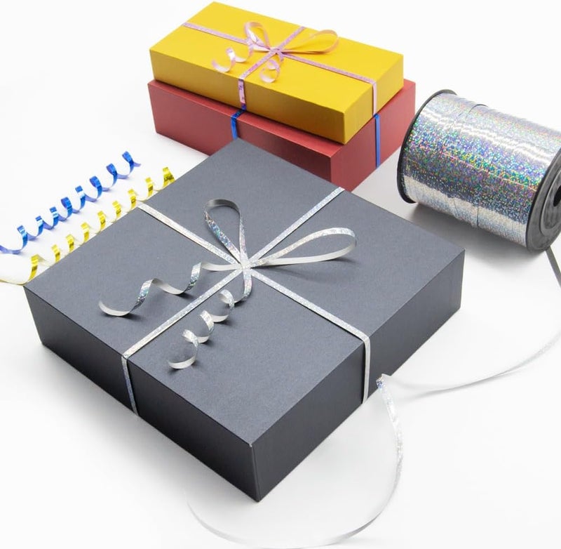 Isaspire 500 Yards Shiny Metallic Purple Curling Ribbon with Spool, 1/5" Holographic Curly Ribbons - Ideal for Gift Wrapping, Birthday, Halloween, Christmas Party Decorations, Balloon String - Image 3